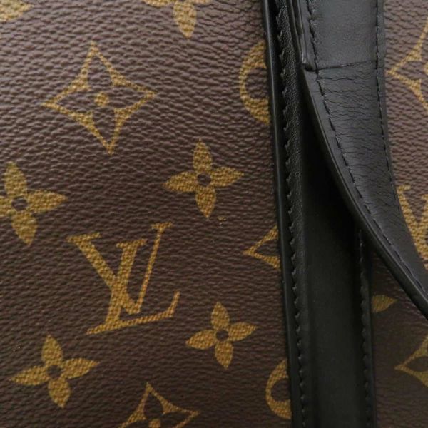 ルイヴィトン トートバッグ モノグラム・マカサー ウィークエンド M45734 2wayショルダーバッグ LOUIS VUITTON ブラック 黒