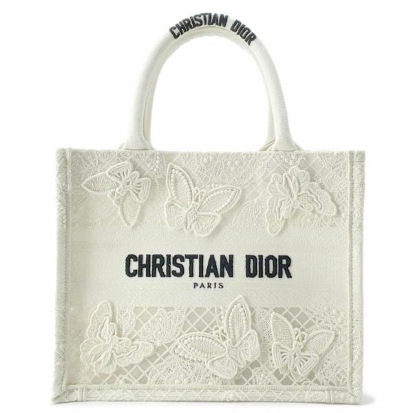 クリスチャン・ディオール ハンドバッグ ブックトート バタフライ刺繍 スモール Christian Dior 蝶々 白 安心保証 |  中古・新品ブランド販売ギャラリーレア公式通販