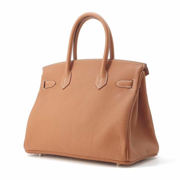 エルメス バーキン30 ゴールド/シルバー金具 トゴ B刻印 HERMES Birkin ハンドバッグ