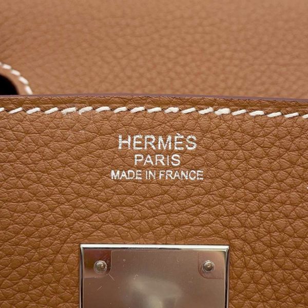 エルメス バーキン30 ゴールド/シルバー金具 トゴ B刻印 HERMES Birkin ハンドバッグ