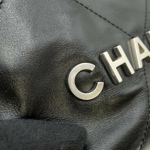 シャネル ハンドバッグ CHANEL 22 ミニ ココマーク カーフレザー AS3980 CHANEL 2wayショルダーバッグ 黒