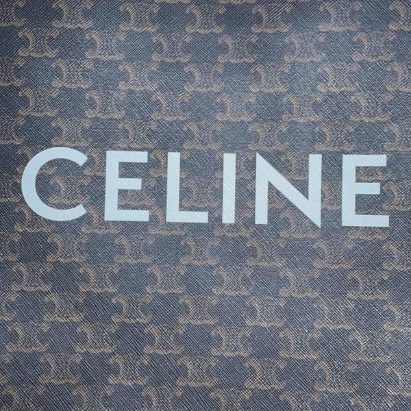 セリーヌ トートバッグ トリオンフ バーティカルカバ ミディアム CELINE 2wayショルダーバッグ 黒