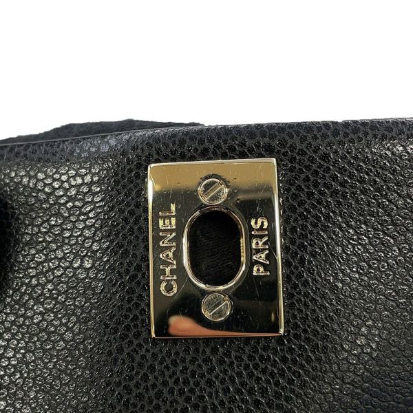 シャネル リュック マトラッセ ココマーク マルチポケット キャビアスキン AS4399 バックパック バッグ 黒