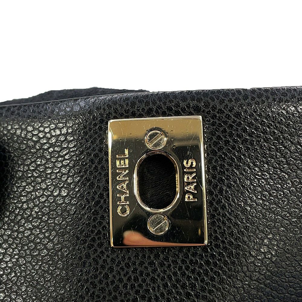 シャネル リュック マトラッセ ココマーク マルチポケット キャビアスキン AS4399 バックパック バッグ 黒