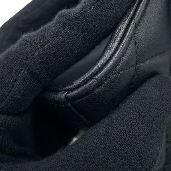 シャネル チェーンショルダーバッグ マトラッセ ココマーク ラムスキン AP2945 2way 黒