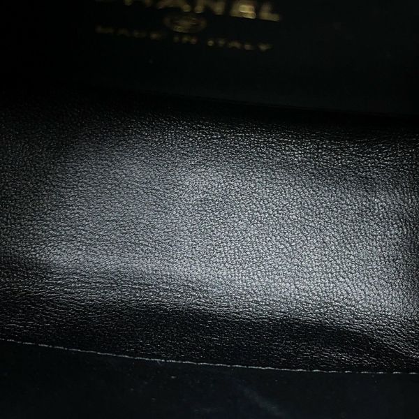 シャネル チェーンショルダーバッグ マトラッセ ココマーク ラムスキン AP2945 2way 黒