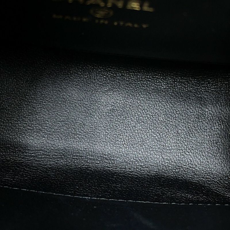 シャネル チェーンショルダーバッグ マトラッセ ココマーク ラムスキン AP2945 2way 黒