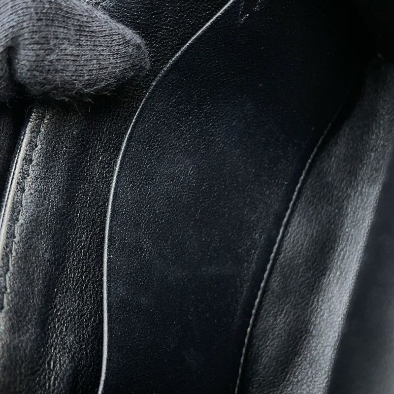 シャネル チェーンショルダーバッグ マトラッセ ココマーク ラムスキン AP2945 2way 黒