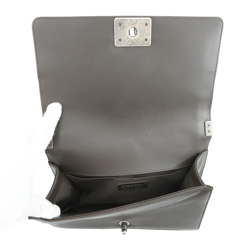 シャネル チェーンショルダーバッグ ココマーク マトラッセ ボーイシャネル トップハンドル A94804 CHANEL