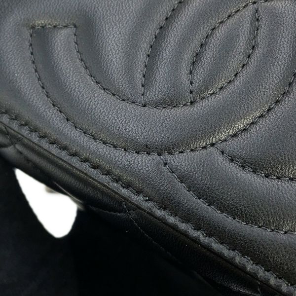 シャネル チェーンショルダーバッグ マトラッセ ココマーク バニティバッグ ラムスキン AP1472 CHANEL 黒 2way ヴァニティバッグ
