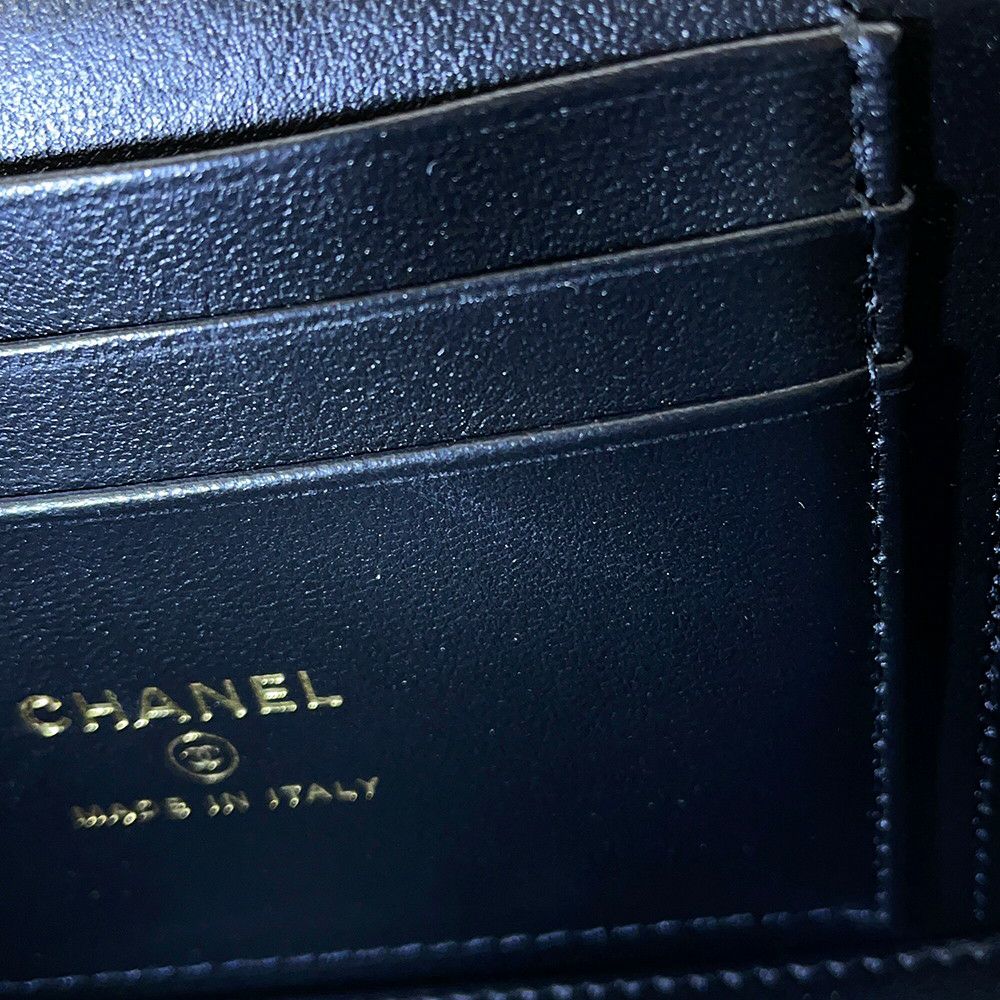 シャネル チェーンショルダーバッグ マトラッセ ココマーク バニティバッグ ラムスキン AP1472 CHANEL 黒 2way ヴァニティバッグ
