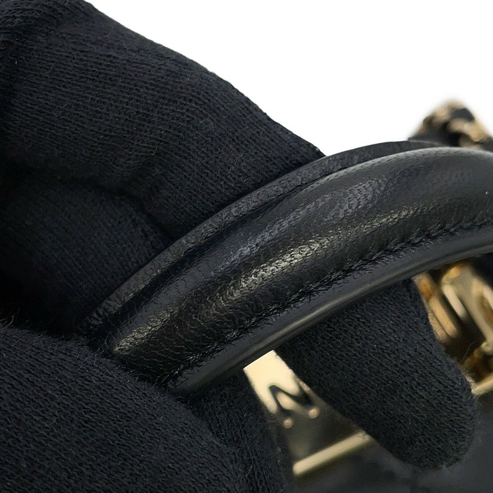 シャネル チェーンショルダーバッグ マトラッセ ココマーク バニティバッグ ラムスキン AP1472 CHANEL 黒 2way ヴァニティバッグ