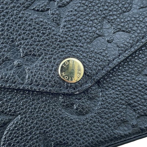 ルイヴィトン チェーンウォレット モノグラム・アンプラント ポシェット・フェリシー M82477 ブラック 黒