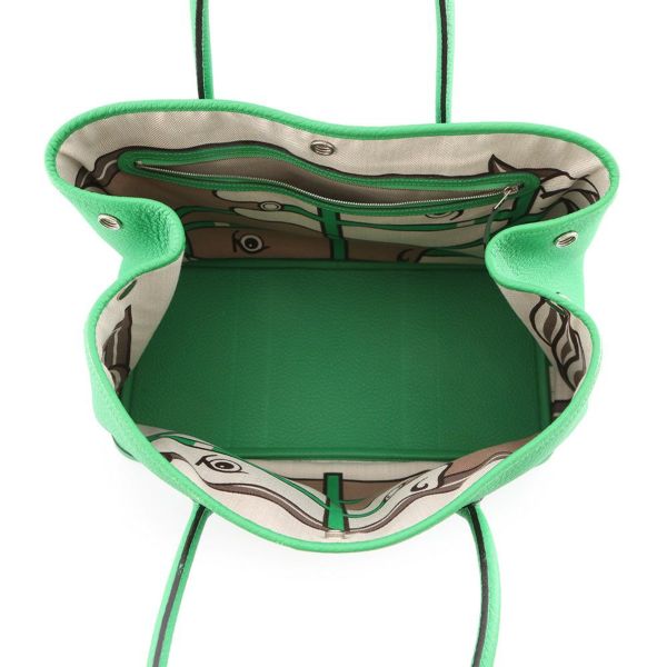 エルメス ガーデンパーティPM スティープル バンブー/シルバー金具 ネゴンダ T刻印