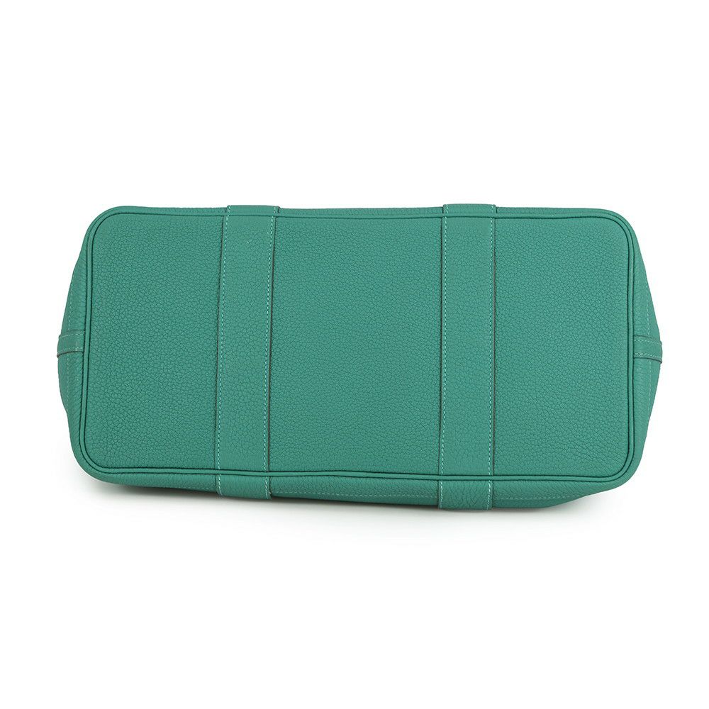 エルメス トートバッグ ガーデンパーティPM マラカイト/シルバー金具 ネゴンダ D刻印