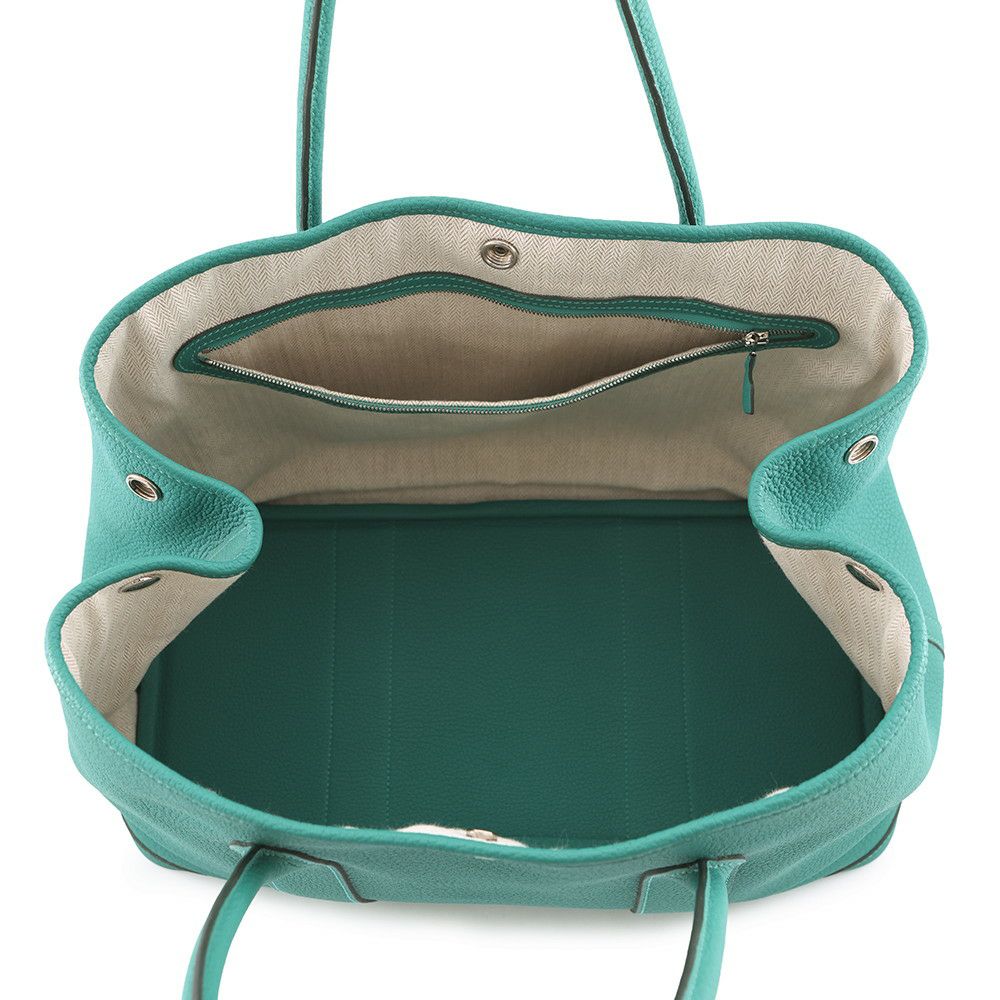 エルメス トートバッグ ガーデンパーティPM マラカイト/シルバー金具 ネゴンダ D刻印