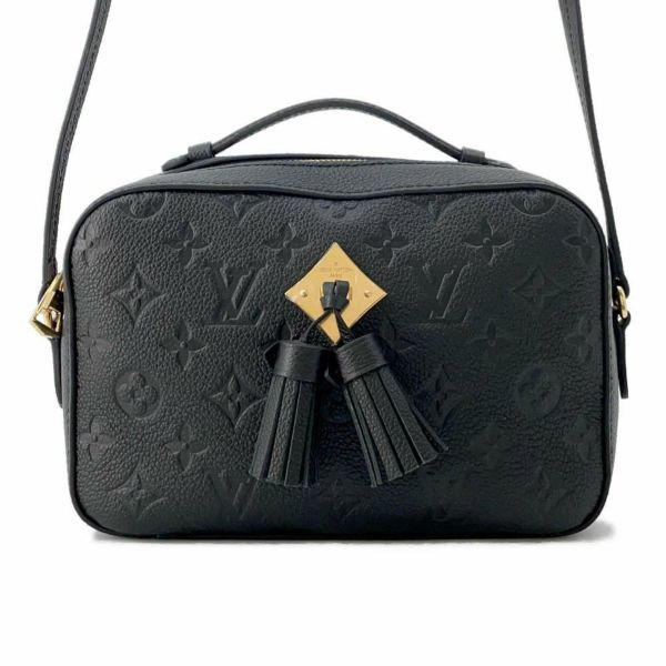 ルイヴィトン ショルダーバッグ モノグラム・アンプラント サントンジュ M44593 LOUIS VUITTON タッセル ブラック 黒