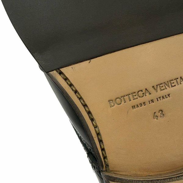 ボッテガヴェネタ ブーツ レースアップ カーフレザー メンズサイズ43 730260 BOTTEGA VENETA 靴 黒 アンクルブーツ