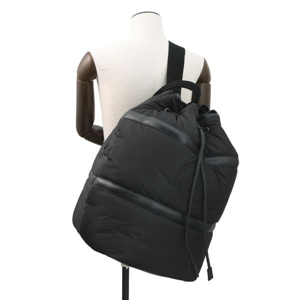 サンローランパリ ショルダーバッグ リヴゴーシュ ロゴ スリングバッグ ナイロン 734682 黒