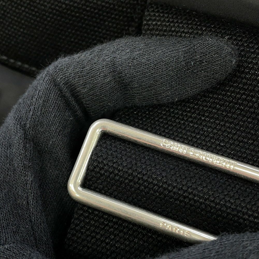 サンローランパリ ショルダーバッグ リヴゴーシュ ロゴ スリングバッグ ナイロン 734682 黒