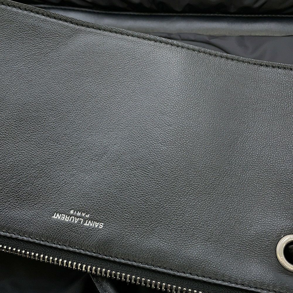 サンローランパリ ショルダーバッグ リヴゴーシュ ロゴ スリングバッグ ナイロン 734682 黒