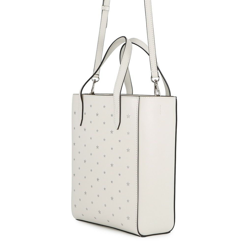 ジミーチュウ ハンドバッグ BRIA TOTE スタースタッズ レザー JIMMY CHOO 2way 白