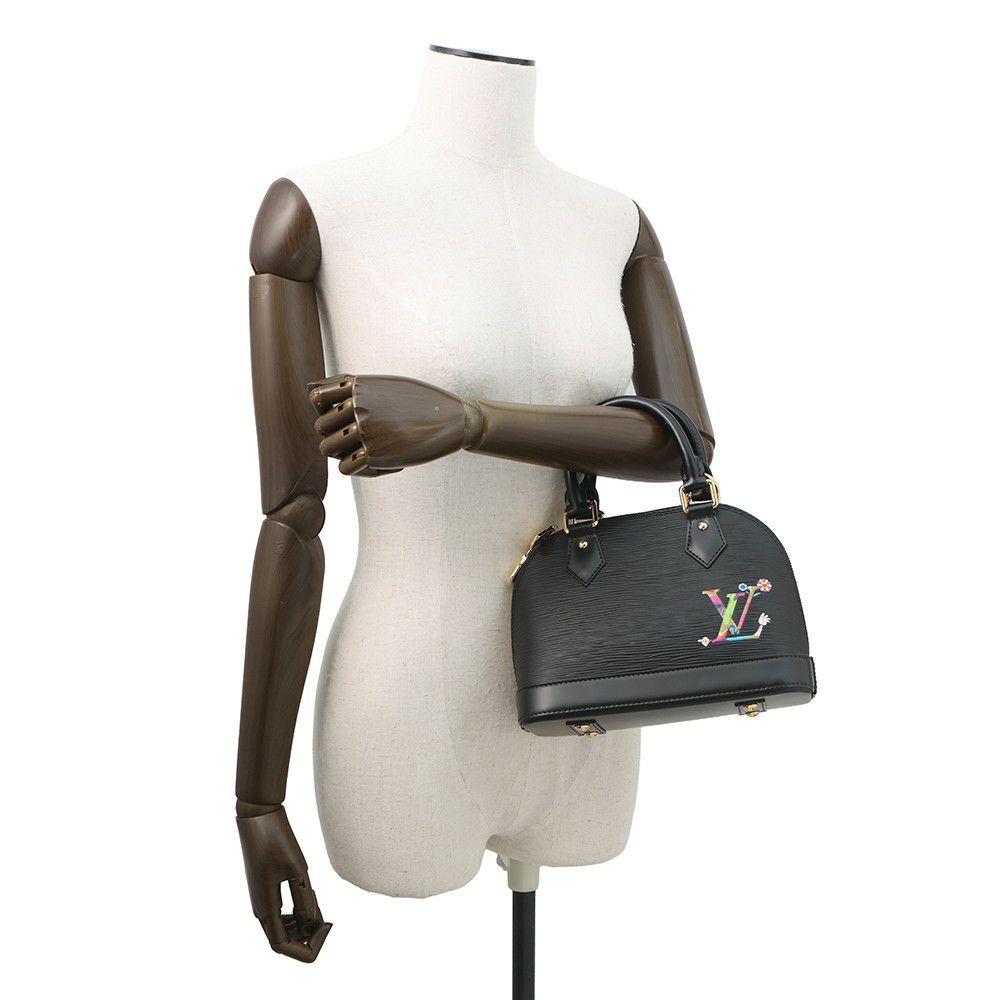 ルイヴィトン ハンドバッグ エピ LV × TM アルマ BB M13670 ヴィトン バッグ 村上隆コラボ 黒 ブラック 2wayショルダー