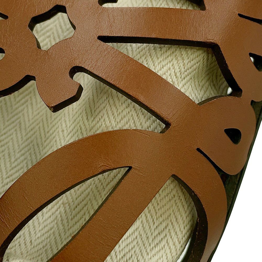 ロエべ ショルダーバッグ アナグラム カットアウト ポケット カーフレザー C922Y62X07 LOEWE