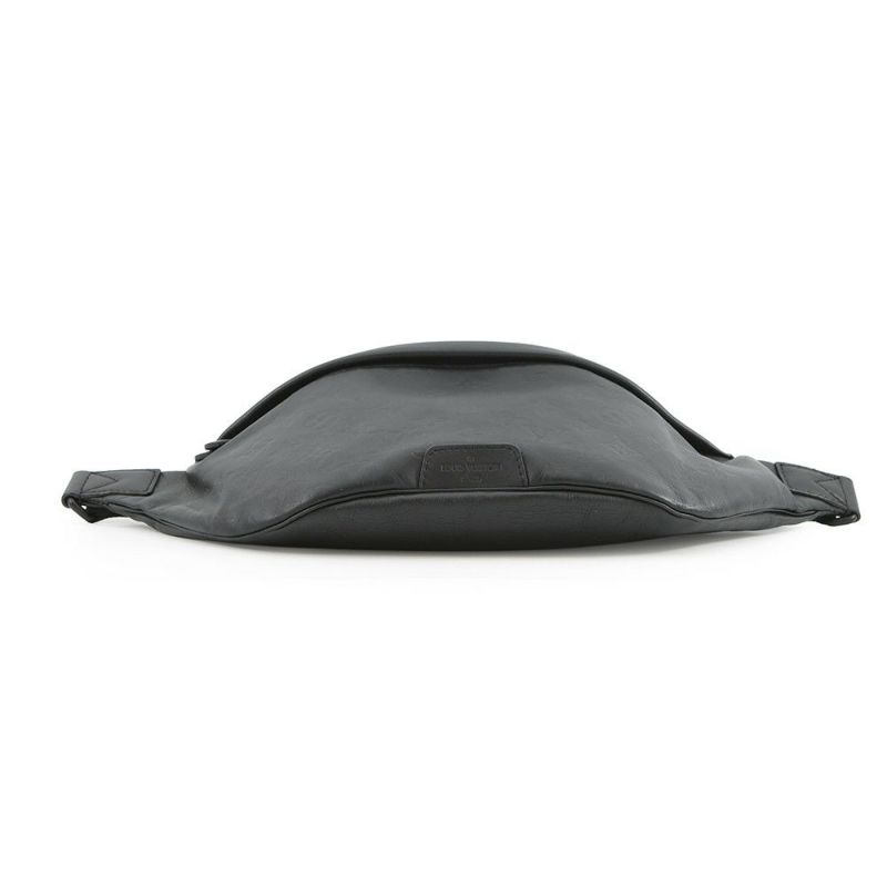 ルイヴィトン ボディバッグ モノグラム・シャドウ ディスカバリー・バムバッグPM M46036 ウエストバッグ 黒 ブラック