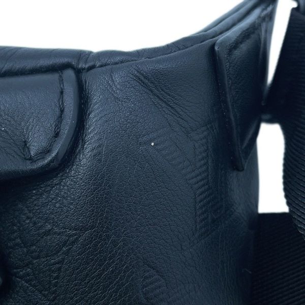ルイヴィトン ボディバッグ モノグラム・シャドウ ディスカバリー・バムバッグPM M46036 ウエストバッグ 黒 ブラック