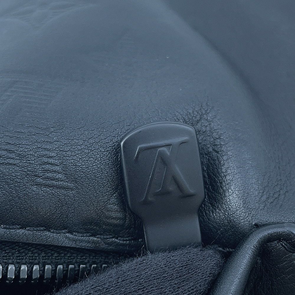 ルイヴィトン ボディバッグ モノグラム・シャドウ ディスカバリー・バムバッグPM M46036 ウエストバッグ 黒 ブラック