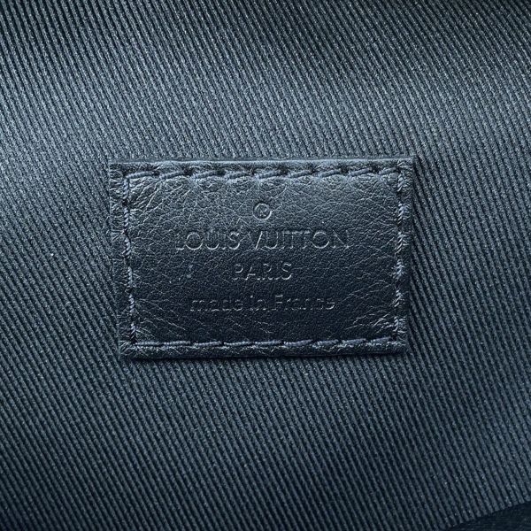 ルイヴィトン ボディバッグ モノグラム・シャドウ ディスカバリー・バムバッグPM M46036 ウエストバッグ 黒 ブラック