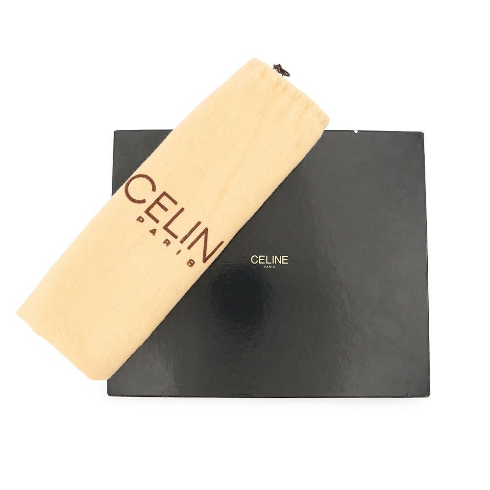 セリーヌ ハンドバッグ オーストリッチ CELINE 黒 エキゾチックレザー