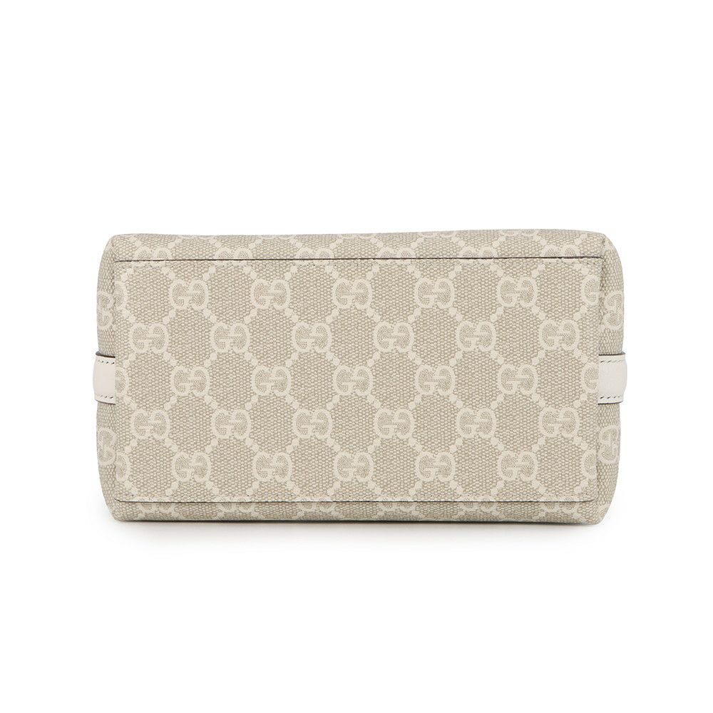 グッチ ハンドバッグ GGエンブレム スモール バケットバッグ PVC レザー 815118 GUCCI 2WAY 白