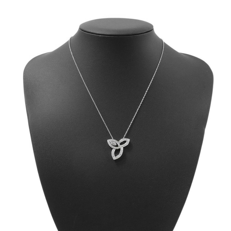 ハリーウィンストン ネックレス リリークラスター・ペンダント ダイヤモンド 46P 計0.68ct Pt950プラチナ PEDPMQRFLC