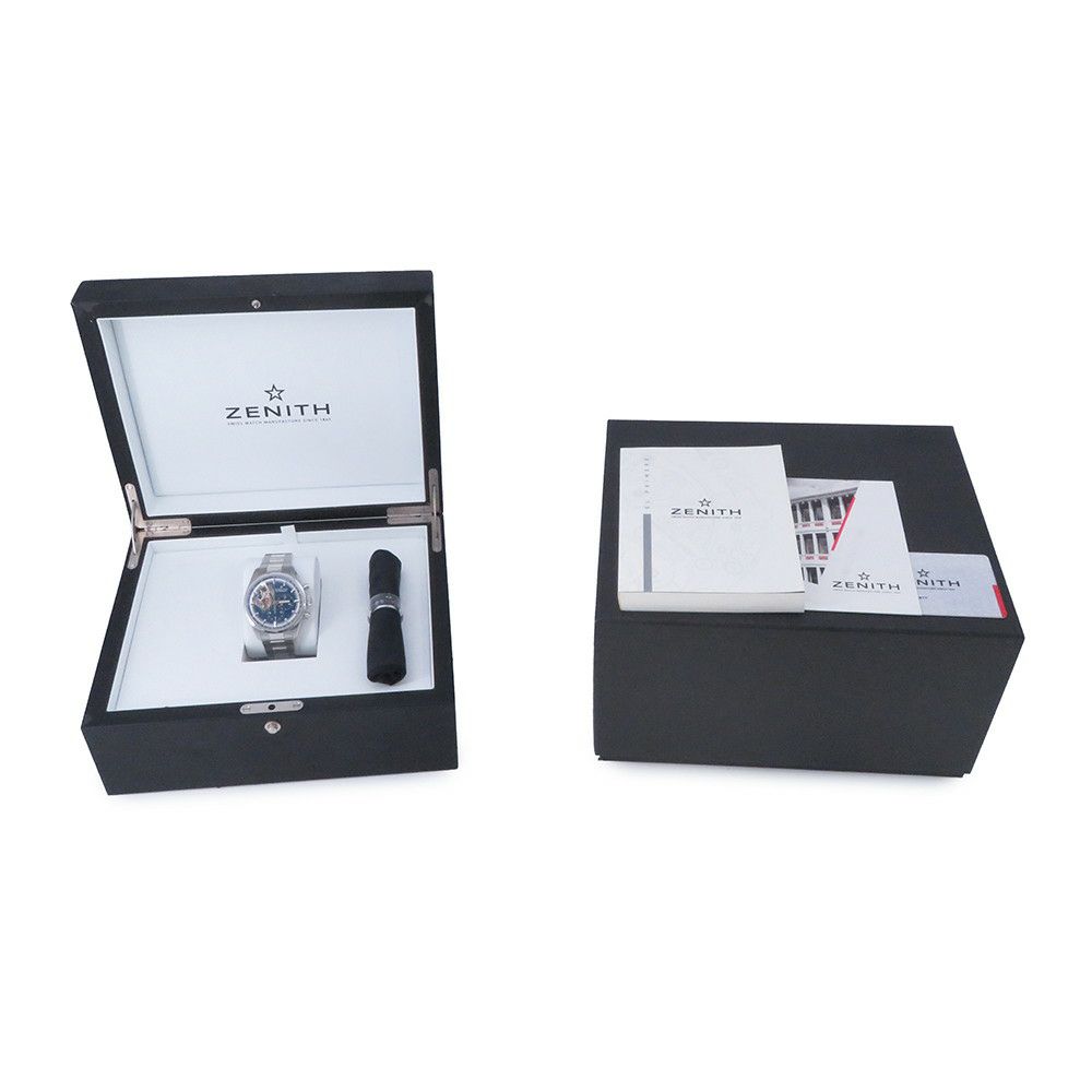 ゼニス クロノマスター エル・プリメロ オープン 03.20416.4061/51.M2040 ZENITH 腕時計 ブルー文字盤