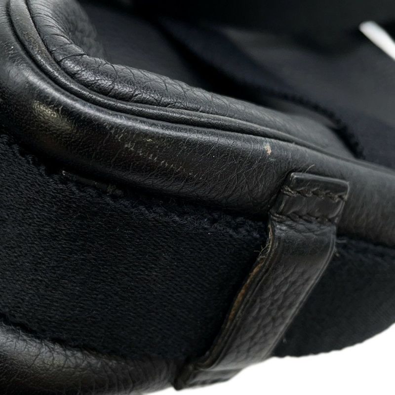 エルメス ショルダーバッグ チベットPM ブラック/シルバー金具 トリヨンクレマンス □H刻印 黒