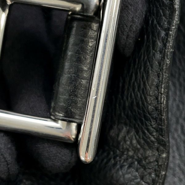 エルメス ショルダーバッグ チベットPM ブラック/シルバー金具 トリヨンクレマンス □H刻印 黒