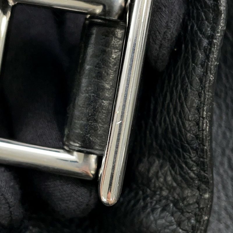 エルメス ショルダーバッグ チベットPM ブラック/シルバー金具 トリヨンクレマンス □H刻印 黒