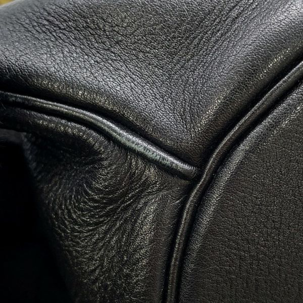 エルメス ショルダーバッグ スマックPM ブラック/イエロー/ゴールド金具 ヴォーグレネ/リザード/オーストリッチ 〇U刻印 黒