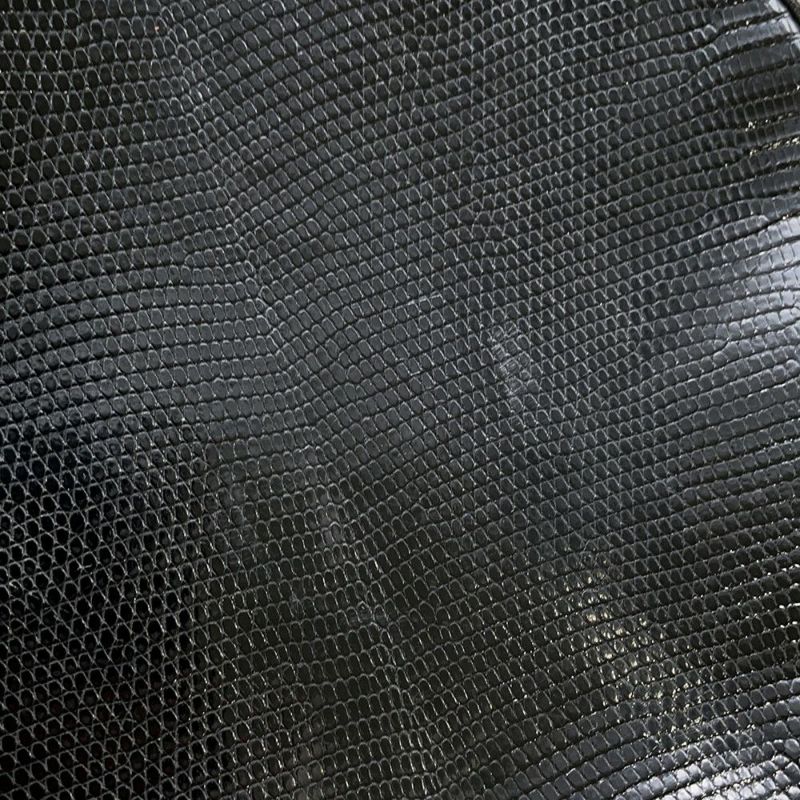 エルメス ショルダーバッグ スマックPM ブラック/イエロー/ゴールド金具 ヴォーグレネ/リザード/オーストリッチ 〇U刻印 黒