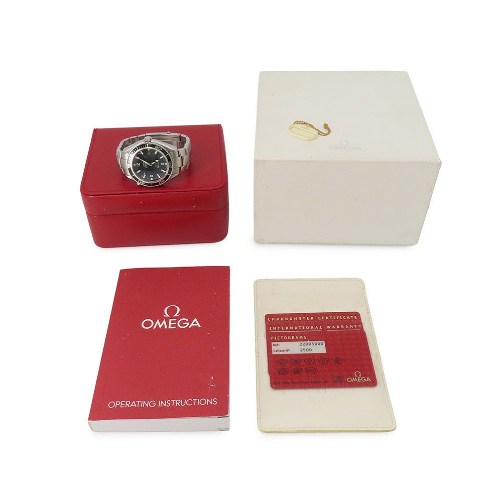 オメガ シーマスター プラネットオーシャン 2200.50.00 OMEGA 腕時計 黒文字盤