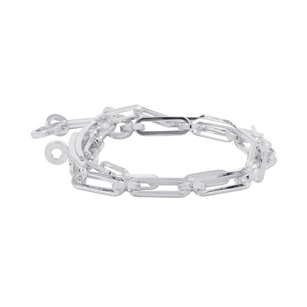 エルメス ブレスレット ケリー シェーヌ ドゥブルトゥール チェーン SV925シルバー サイズ16 HERMES ジュエリー