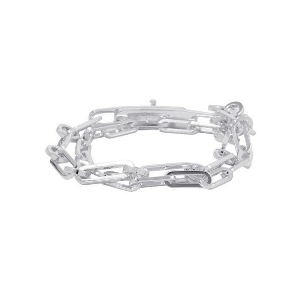 エルメス ブレスレット ケリー シェーヌ ドゥブルトゥール チェーン SV925シルバー サイズ16 HERMES ジュエリー