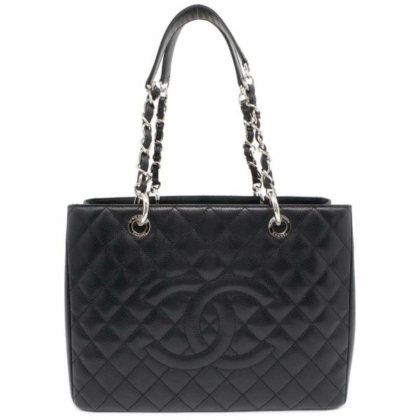 シャネル チェーントートバッグ ココマーク マトラッセ GST A50995 CHANEL バッグ ショルダーバッグ 黒