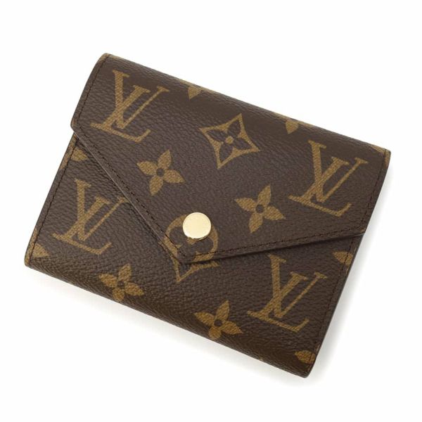 ルイヴィトン 財布 モノグラム ポルトフォイユ・ヴィクトリーヌ M62472 LOUIS VUITTON ヴィトン 三つ折り財布