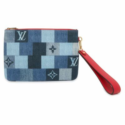 ルイヴィトン ポーチ モノグラム・デニム シティ・ポシェット M68761 LOUIS VUITTON ヴィトン クラッチバッグ 安心保証