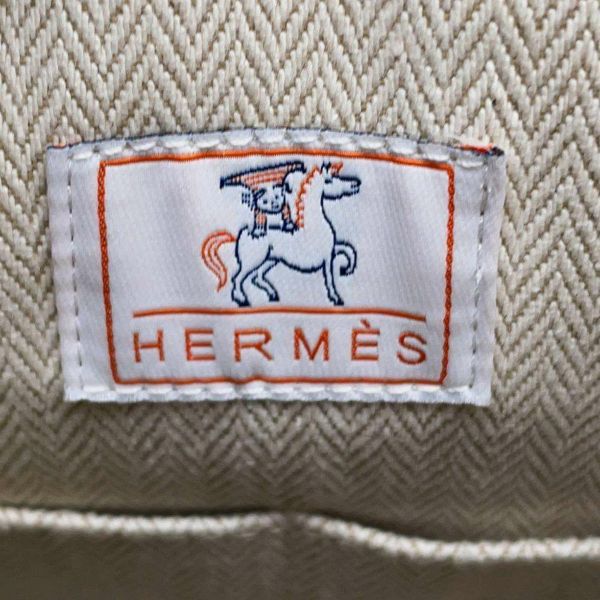 エルメス ポーチ ブリッド・ア・ブラックGM カブリオル テラコッタ/シルバー金具 キャンバス HERMES