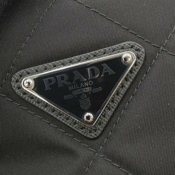 プラダ トートバッグ キルティング ナイロン 1BG017 PRADA チェーンバッグ 黒