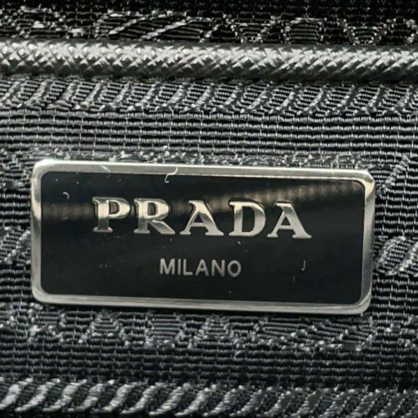 プラダ トートバッグ キルティング ナイロン 1BG017 PRADA チェーンバッグ 黒